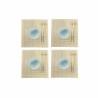 Set de Sushi DKD Home Decor 14,5 x 14,5 x 31 cm Azul Blanco Gres Oriental (16 Piezas)