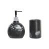 Set de Baño DKD Home Decor Negro Resina Plástico 11 x 6 x 17 cm