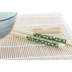 Set de Sushi DKD Home Decor 14,5 x 14,5 x 31 cm Verde Gres Oriental (16 Piezas)