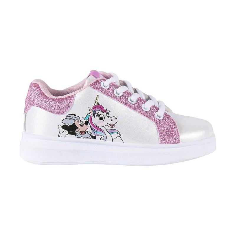 Zapatillas Deportivas Infantiles Minnie Mouse Fantasía Rosa Blanco