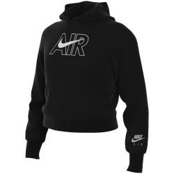 Sudadera con Capucha Niña AIR FT CROP HOODIE Nike DM8372 010 Negro