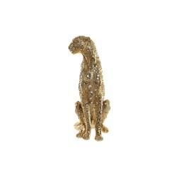 Figura Decorativa DKD Home Decor Leopardo Resina Moderno (23,5 x 15 x 37 cm)