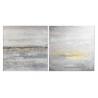 Cuadro DKD Home Decor 100 x 2,8 x 100 cm Abstracto Moderno (2 Unidades)