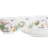 Juego de Tazas de Café DKD Home Decor Multicolor 180 ml Dolomita