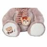 Oso de Peluche DKD Home Decor Blanco Bufanda Marrón Infantil Oso 50 x 30 x 60 cm