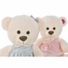 Oso de Peluche DKD Home Decor Beige Rosa Verde Infantil 20 x 20 x 50 cm Oso (2 Unidades)