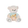 Oso de Peluche DKD Home Decor Camiseta Poliéster Blanco Verde Infantil Oso