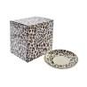 Tetera DKD Home Decor Leopardo Cristal Porcelana Marrón Transparente Blanco (2 Unidades)