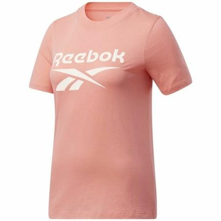 Camiseta de Manga Corta Mujer Reebok Identity Logo Rosa