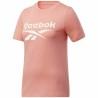 Camiseta de Manga Corta Mujer Reebok Identity Logo Rosa