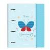 Carpeta de anillas BlackFit8 Mariposa A4 Azul claro (27 x 32 x 3.5 cm)