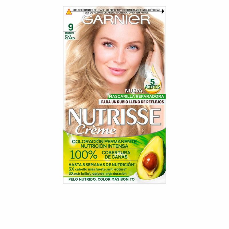 Coloración Permanente en Crema Garnier Nutrisse Nº 9.0-rubio muy claro (3 Unidades)