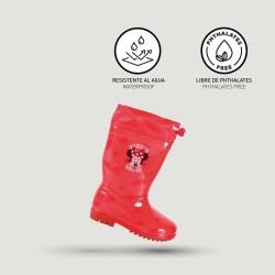 Botas de Agua Infantiles Minnie Mouse Rojo