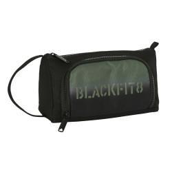 Estuche Escolar con Accesorios BlackFit8 Gradient Negro Verde militar (32 Piezas)