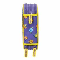 Plumier Triple SuperThings Guardians of Kazoom Morado Amarillo (36 Piezas)