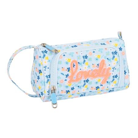 Estuche Escolar con Accesorios Moos Lovely Azul (32 Piezas)