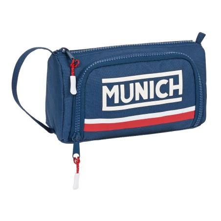 Estuche Escolar con Accesorios Munich Soon Azul (32 Piezas)