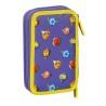 Plumier Doble SuperThings Guardians of Kazoom Amarillo Morado (28 piezas)