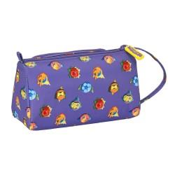 Estuche Escolar con Accesorios SuperThings Guardians of Kazoom Amarillo Morado (32 Piezas)