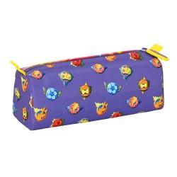 Estuche Escolar SuperThings Guardians of Kazoom Morado Amarillo (21 x 8 x 7 cm)