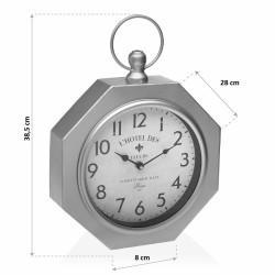 Reloj de Pared Versa GY Metal (28 x 8 x 40 cm)