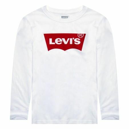 Camiseta de Manga Larga Infantil Levi's Batwing Blanco