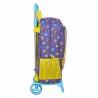 Mochila Escolar con Ruedas SuperThings Guardians of Kazoom Morado Amarillo (32 x 42 x 14 cm)