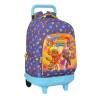 Mochila Escolar con Ruedas SuperThings Guardians of Kazoom Morado Amarillo (33 x 45 x 22 cm)