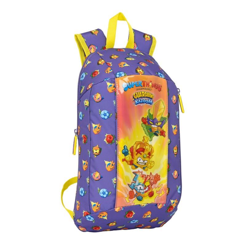 Mochila Infantil SuperThings Guardians of Kazoom Mini Morado Amarillo (22 x 39 x 10 cm)