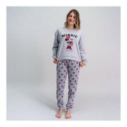 Pijama Minnie Mouse Mujer Gris