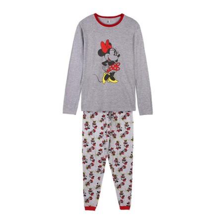 Pijama Minnie Mouse Gris Mujer