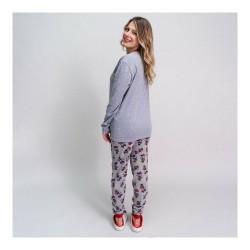 Pijama Minnie Mouse Gris Mujer