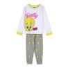 Pijama Infantil Looney Tunes Blanco