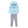 Pijama Stitch Mujer Azul claro