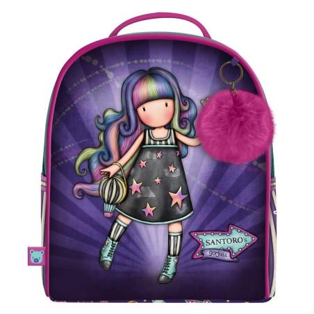 Mochila Escolar Gorjuss Up and away Mini Morado (20 x 22 x 10 cm)