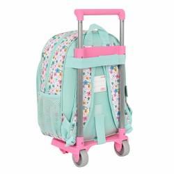 Mochila Escolar con Ruedas Peppa Pig Cosy corner Azul claro (26 x 34 x 11 cm)