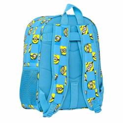 Mochila Escolar Minions Minionstatic Azul (32 x 38 x 12 cm)