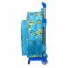 Mochila Escolar con Ruedas Minions Minionstatic Azul (26 x 34 x 11 cm)