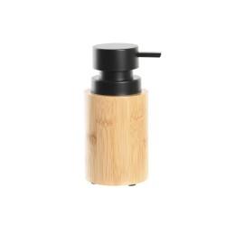 Dispensador de Jabón DKD Home Decor Negro Natural Bambú Polipropileno