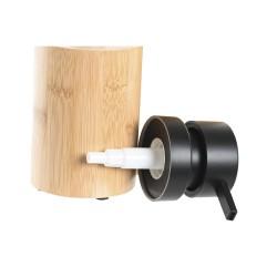 Dispensador de Jabón DKD Home Decor Negro Natural Bambú Polipropileno