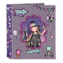 Carpeta de anillas Gorjuss Up and away Morado A4 (27 x 33 x 6 cm)