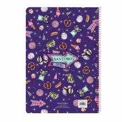 Libreta Gorjuss Up and away Morado A4