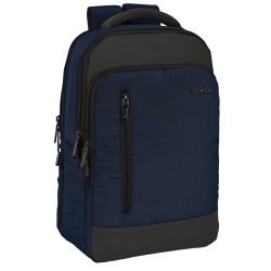 Mochila para Portátil y Tablet con Salida USB Safta Business Azul oscuro (29 x 44 x 15 cm)