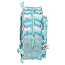 Mochila Escolar Spongebob Stay positive Azul Blanco (33 x 42 x 14 cm)