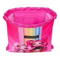 Mochila Saco Infantil Rainbow High Fucsia 26 x 34 x 1 cm