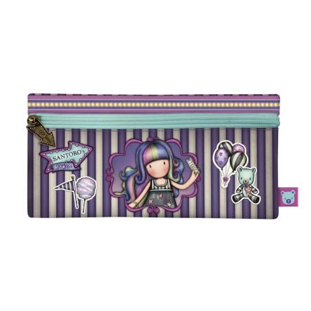 Estuche Escolar Gorjuss Up and away Morado (22 x 11 x 1.5 cm)