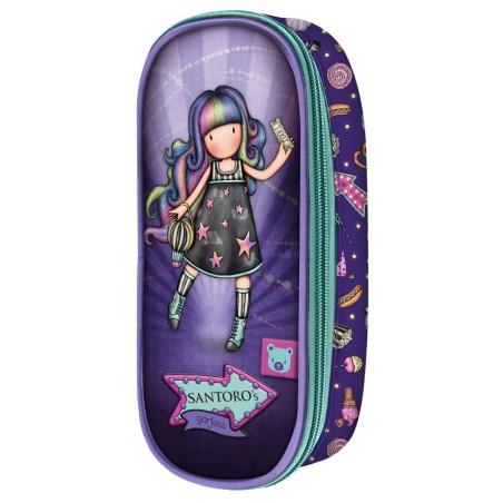 Estuche Escolar Gorjuss Up and away Morado (10 x 23 x 6 cm)