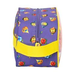 Neceser Escolar SuperThings Guardians of Kazoom Amarillo Morado 26 x 15 x 12 cm