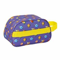 Neceser Escolar SuperThings Guardians of Kazoom Amarillo Morado 26 x 15 x 12 cm