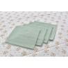 Set de mantelería DKD Home Decor Flores Verde 150 x 150 x 0,5 cm